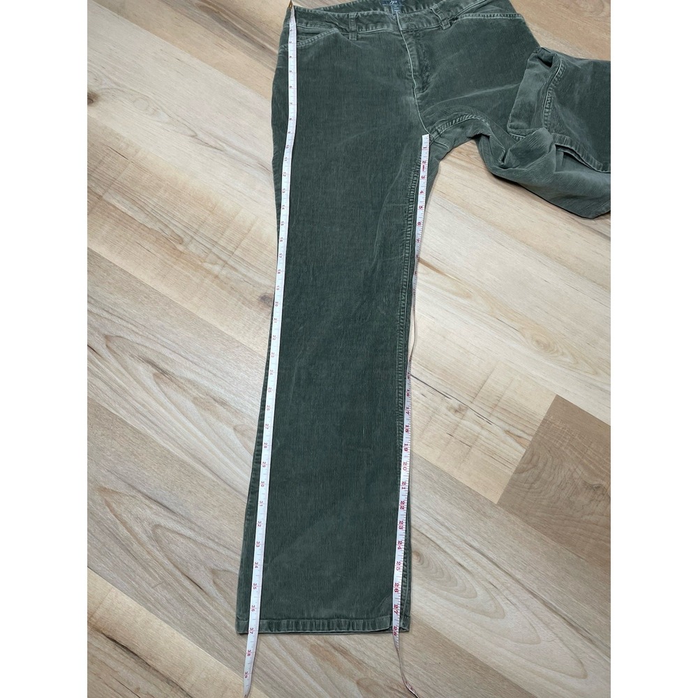 J Jill Olive Green Corduroy Pants Womens 6P Wide Leg High Rise Stretch - Picture 8 of 10